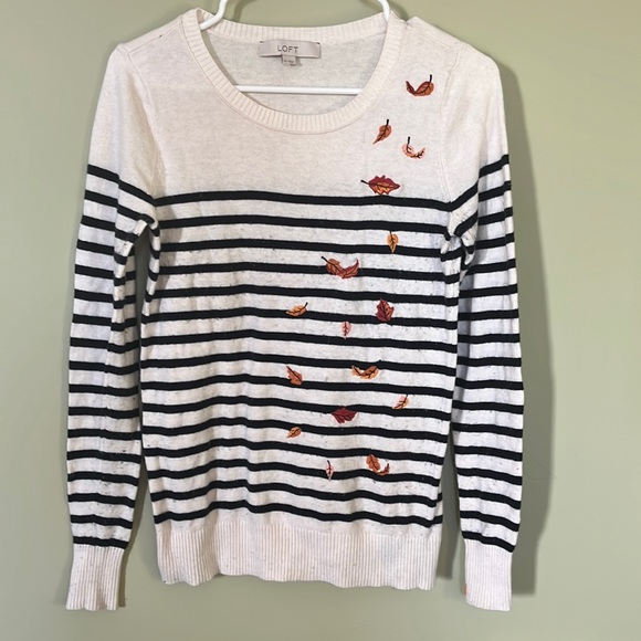 Sweaters | Loft Striped Sweater With 